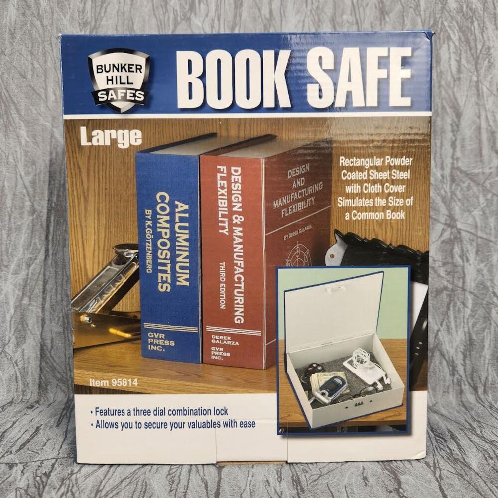 New Bunker Hill Safes Large Book Safe Item 95814